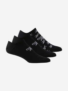 Носки Reebok Invisible, 3 пары, Черный, размер 34-36