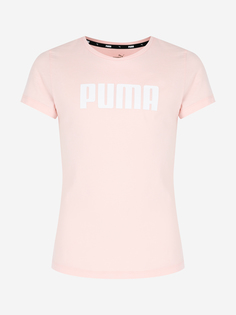 Футболка для девочек PUMA, Розовый, размер 117-128