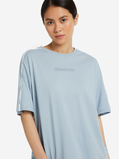 Футболка женская Reebok Piping, Голубой, размер 38