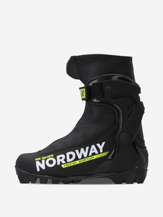 Ботинки для беговых лыж детские Nordway RS Skate NNN, Черный, размер 38