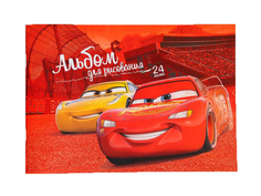 Альбом для рисования Disney Тачки, Маккуин и Крус A4 24 листа 4979354
