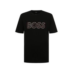 Хлопковая футболка BOSS