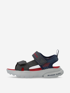 Сандалии для мальчиков Skechers Razor Flex Sandal, Серый, размер 28.5