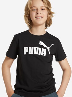 Футболка для мальчиков PUMA Ess Logo, Черный, размер 141-152