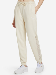 Брюки женские PUMA Mesh Panel, Бежевый, размер 44-46