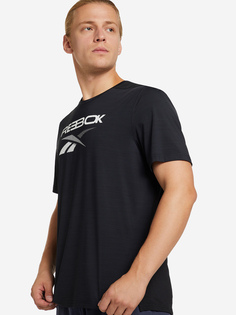 Футболка мужская Reebok Activchill Graphic Move, Черный, размер 46
