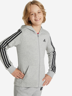 Толстовка для мальчиков adidas Must Haves 3-Stripes, Серый, размер 164