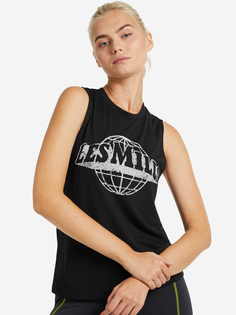Футболка женская Reebok Les Mills Graphic Muscle, Черный, размер 40