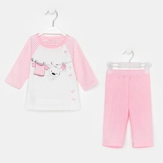 Пижама детская Nannette 4749920 цв. розовый р. 62