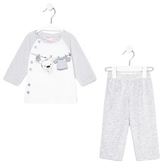 Пижама детская Nannette 4749921 цв. серый р. 68
