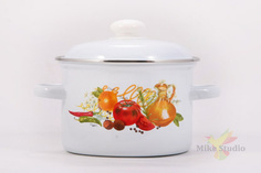 Кастрюля 3,0л Итальянская кухня Лысьвенские эмали