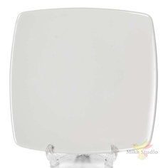 Тарелка столовая мелкая White, D=26 см Башкирский фарфор