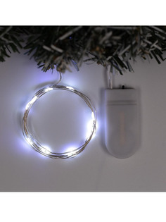 Гирлянда светодиодная IP20,длина 1 м.Н.С. LED(1608)-10-6V, CR2032*2, фиксинг No Brand