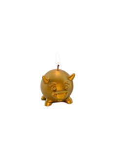 Свеча Happy bull (Цв: Золотой ) No Brand