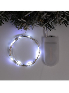 Гирлянда светодиодная IP20,длина 1 м.Н.С. LED(1608)-10-6V, CR2032*2, фиксинг No Brand