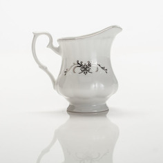 Молочник 150 мл Платиновый вензель 117-IW 9739 Milk Porcelaine Czech Gold Hands