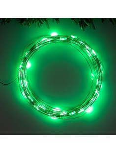 Гирлянда светодиодная IP20,длина 5 м.Н.С. LED(1608)-50-4.5V, АА*3, 2 режима, ЗЕЛЕНЫЙ No Brand