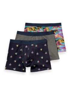 Комплект трусов мужских Scotch & Soda 168558/0219 разноцветных 2XL