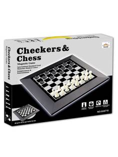 Игра настольная 2в1 Наша игрушка игр. поле 39х39см., шахматы, шашки 200131722