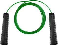 Скакалка с металлическим шнуром, для фитнеса, 3 метра, зеленая Bradex