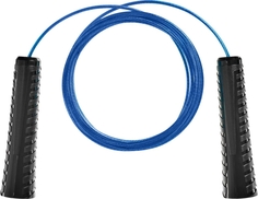 Скакалка с металлическим шнуром, для фитнеса, 3 метра, синяя Bradex