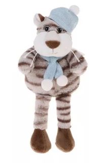 Мягкая игрушка Fluffy Family Тигр в шапке 681913, 24 см