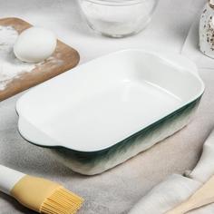 Форма для запекания Доляна «Туманность», 23×13 см, цвет зелёный No Brand