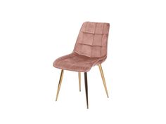 Стул кухонный Signal CHIC Velvet Bluvel 52 (античный розовый/золотой) СИГНАЛ