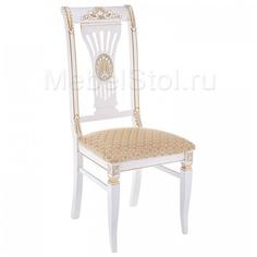 Стул Woodville Roy Молочный с патиной