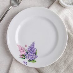 Тарелка мелкая «Сирень», d=17 см Добрушский фарфоровый завод
