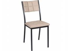 Стул Древпром Дункан ДП2-20 Линкольн беж каркас черный матовый ДМФ Аврора