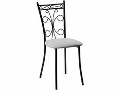 Стул Древпром Неаполь ДП2-16 кожзам Линкольн белый каркас черный матовый