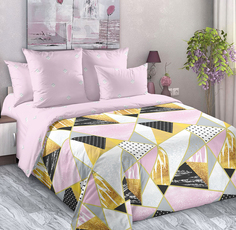 Постельное белье Mercury Home Кубизм 1.5 сп Перкаль 2 наволочки 50x70
