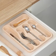 Лоток для столовых приборов, 33×26 см, цвет МИКС Комфорт Плюс