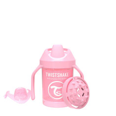 Поильник Twistshake Mini Cup 230 мл. Пастельный розовый (Pastel Pink). Возраст 4+m.