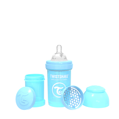 Антиколиковая бутылочка Twistshake для кормления синий Pastel Blue 180 мл