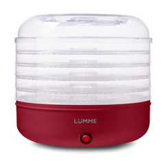 Сушилка для овощей и фруктов LUMME LFD-105PP Red