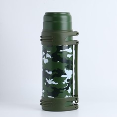 Термос Камуфляж 2 л, сохраняет тепло 24 ч, 13.5 х 36 см No Brand