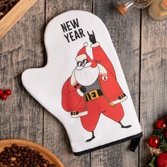 Варежка-прихватка "Rock grandfather" 20х28см,саржа, 100% х/л, ватин 250г/м2 Этель