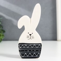 Сувенир керамика "Зая в корзине" 5х1,7х12 см No Brand