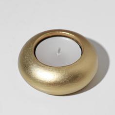 Подсвечник Винтаж, 3х7 см, золото No Brand