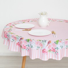 Скатерть круглая d=145 см Сирень