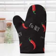 Варежка-прихватка "Pepper" 20х28см, репс, 100% х/л, ватин 250г/м2 Этель