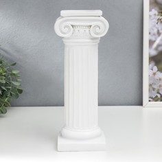Сувенир полистоун "Римская колонна" белый 27х8х10 см No Brand
