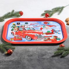Поднос «Рождество», 40×25×1,5 см No Brand