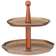 ВАЗА ДВУХЯРУСНАЯ BRONCO "BRONZE" 24,5*20,5 СМ (КОР=12ШТ.) ME Lefard