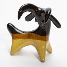 Статуэтка "Козел", керамика, глазурь, СССР, 1960-1980 гг. Однажды