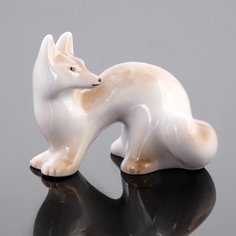 Статуэтка "Куница", фарфор, роспись, ЛФЗ, СССР, 1950-1970 гг. Однажды