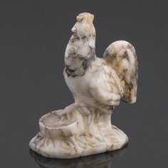 Статуэтка "Петух", мрамор, резьба, СССР, 1960-1990 гг. Однажды
