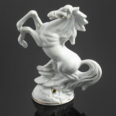 Статуэтка "Конь на дыбах", фарфор, золочение, Азия, 1990-2010 гг. Raritetus